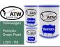 Preview: Volkswagen, Perlcolor Green Pearl, LC6V / R6: 500ml Lackdose + 500ml Klarlack + 250ml Härter - Set, von ATW Autoteile West.